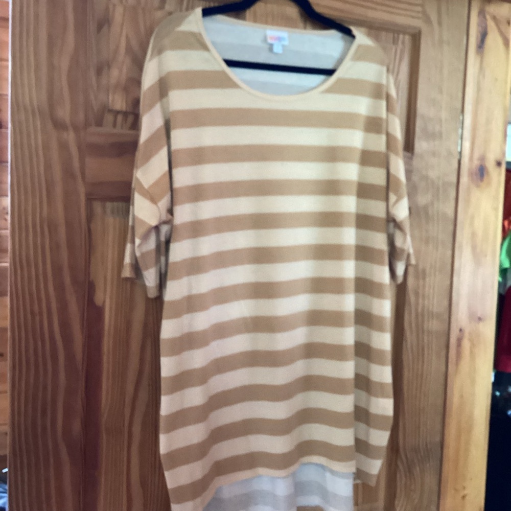 LuLaRoe Irma tunic in fun stripes!